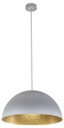 Lustră pe cablu SFERA 1xE27/60W/230V d. 50 cm gri/auriu