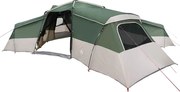 vidaXL Cort de Familie cu acoperiș Verde 833 x 585 x 216 cm tafta
