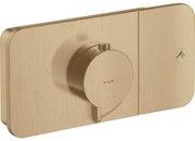 Baterie dus incastrata termostatata culoare bronz periat Hansgrohe Axor One Bronz periat