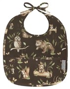 Bavetica Impermeabila cu buzunar, reglabila, Happy Bear Dark