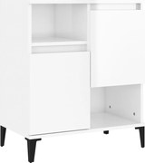 vidaXL Dulap, alb extralucios, 60x35x70 cm, lemn prelucrat