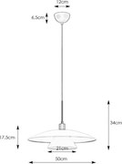 Lustră pe cablu MILLINGE 1xE27/40W/230V alb Markslöjd 108430