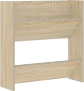 vidaXL Pantofar de perete, stejar Sonoma, 60x18x60 cm, PAL
