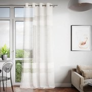 Draperie alba cu model ajurat, ARALIA 140x270 cm