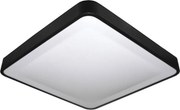 Plafonieră LED cu senzor WILTON LED/24W/230V 4000K 33x33 cm neagră