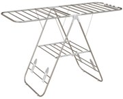 HOMCOM Suport de uscat rufe pliabil pe picioare cu 2 niveluri ajustabile dim. 148L x 60,5l x 98H cm | Aosom Romania