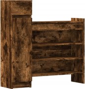 vidaXL Pantofar, stejar afumat, 100,5x28x100 cm, lemn compozit
