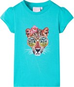 vidaXL Tricou pentru copii, verde mentă, 128