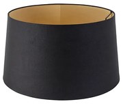 Abajur din bumbac negru cu interior auriu 40/35/22