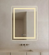 Oglinda Led , Dezaburire &amp; Ceas , Esn J09.1, lumina calda-rece