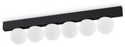 Plafoniera LED design minimalist Ping pong pl6 negru