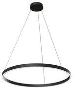 Lustra suspendata LED design tehnic, diametru:80cm, Rim negru MYMOD058PL-L42B4K