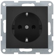Priza simpla cu impamantare 16A, IP20, Grafit, Panasonic Karre Plus 55