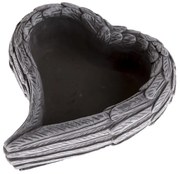 Decorațiune funerară Ghiveci de beton in formă deinimă, 17,5 x 6,5 x 16 cm