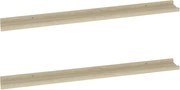 vidaXL Rafturi de perete, 2 buc., stejar sonoma, 100x9x3 cm