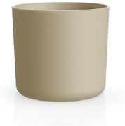 Ghiveci decorativ de flori Gardenico Lora gri, 14 cm diametru, diam. 14 cm