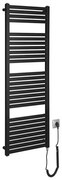 Radiator portprosop electric pentru baie Aqualine TONDI-E 500W/230V 133 cm negru mat