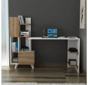 Masă PC Allisa (Alb + Nuc). 1088555