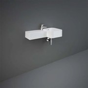 Lavoar suspendat Rak Ceramics Petit stanga 77 cm alb