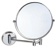 Oglindă cosmetică 23 x 30 cm, argintie