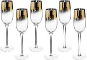 Set 6 pahare pentru sampanie ARYA, 210 ml