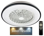 Plafonieră LED cu ventilator OPAL LED/48W/230V + telecomandă