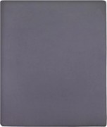 vidaXL Cearșaf de pat cu elastic, 2 buc., antracit, 160x200 cm, bumbac