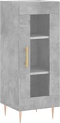 vidaXL Servantă, gri beton, 34,5x34x90 cm, lemn compozit