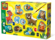 Set creativ mulaj si pictura – Animale din padure