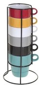 Set 6 cani cafea Colorama, ceramica, 260 ml
