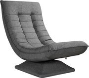 Șezlong ABERDEEN, 87x60x105cm, gri Casaria