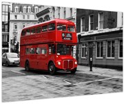 Tablou - Londra cu autobuz (90x60 cm)