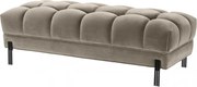 Bancheta eleganta design LUX Sienna, catifea greige 113389 HZ