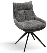 SET 2 Scaune Magnum, structura metalica, tesatura - GRI - STANDARD