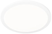 Plafoniera albă 40cm rotundă cu LED reglabil în 3 trepte IP44 - Steve