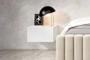 Set noptiere suspendate Nicole 46 cm - alb