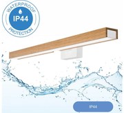 Aplică LED pentru oglindă de baie Brilagi WOODY MIRROR LED/12W/230V IP44 stejar/alb