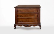 Comodă lemn masiv nuc Palermo, 122.7 × 51 × 95 cm