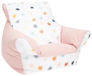 Fotoliu pentru copii New Baby umplut cu bile, roz