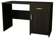 Birou Theo, 110x50x71 cm, 1 usa + 1 sertar, culoare wenge, pal