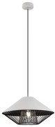 Redo 01-3004 - Lustră suspendată pe cablu GRILL 1xE27/42W/230V, Ø 39,6 cm, negru/alb