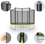 Trambulină de grădină pentru copii, plasă de protecție, construcție stabilă 8FT Ø 252 cm