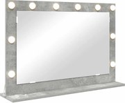 vidaXL Oglindă de toaletă Dreptunghiular Gri din beton 80 x 55 x 18 cm