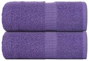 vidaXL Prosoape de săpun 2 buc Violet 30x30 cm 360 g/m² 100% bumbac