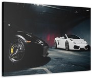 Tablou Canvas Lambourghini BW 120x80 cm