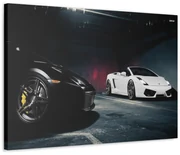Tablou Canvas Lambourghini BW 120x80 cm