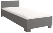Pat de o persoană 90 cm Oleg II (Alb + gri). 1071611