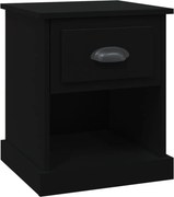 vidaXL Noptieră, negru, 39x39x47,5 cm, lemn prelucrat