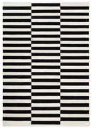 Covor negru-alb reversibil/țesut manual din lână 160x230 cm Donna – Hanse Home