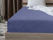 Cearsaf frotee albastru marin 140 x 200 cm